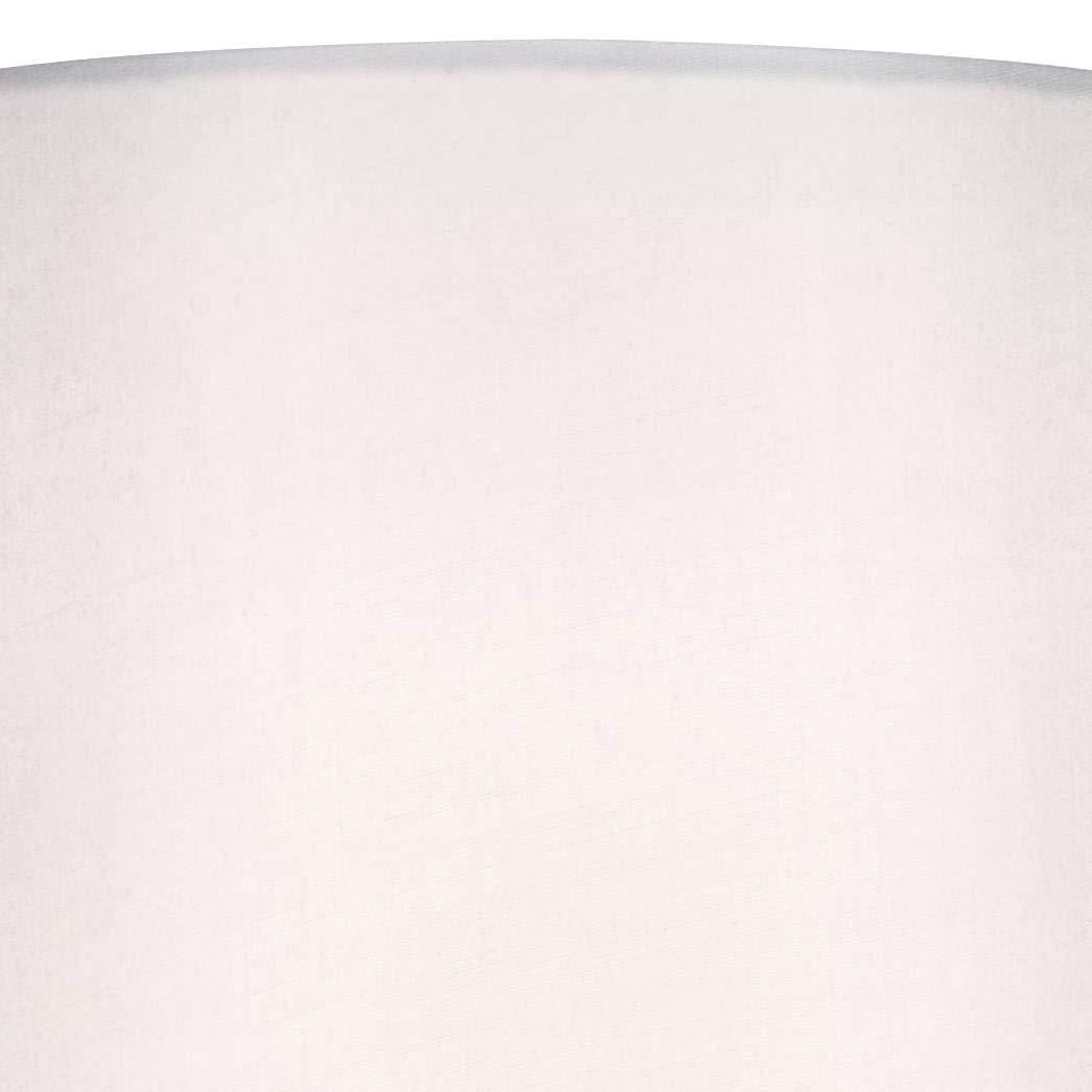 360 Lighting Evans Modern Accent Table Lamps 21" High Set of 2 Brushed Nickel Metal Teardrop White Cylinder Shade for Bedroom Living Room House Home