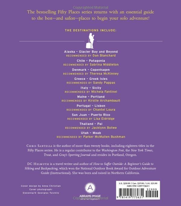 Fifty Places to Travel Solo - by  Chris Santella & DC Helmuth (Hardcover)