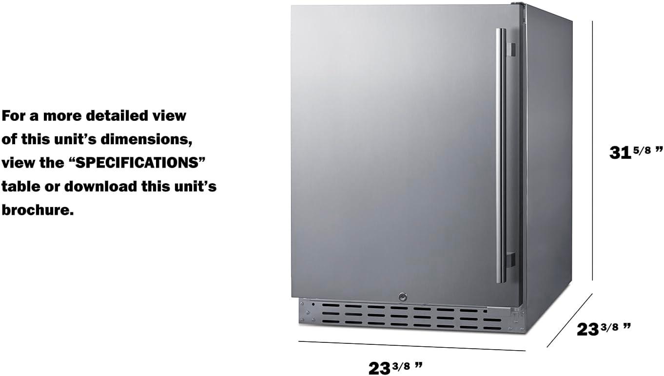 Summit Appliance Summit Appliance 24" W Built-in ADA Compliant Outdoor Refrigerator