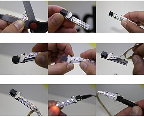 Inspired LED Cut and Connect Series Kit: Super Bright Cool White - 39.5ft/ 12m Flexible LED DIY Kit Kitchen Lighting | Under Cabinet Lighting | 6000 K | Dimmable