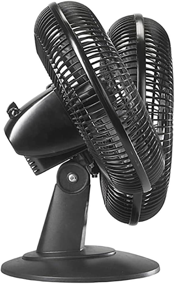 Lasko 2017 Portable 3-Speed 12-Inch Table Fan with Widespread Oscillation and Tilt-Back Fan Head, Black