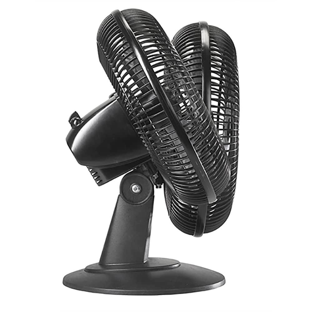 Lasko 2017 Portable 3-Speed 12-Inch Table Fan with Widespread Oscillation and Tilt-Back Fan Head, Black