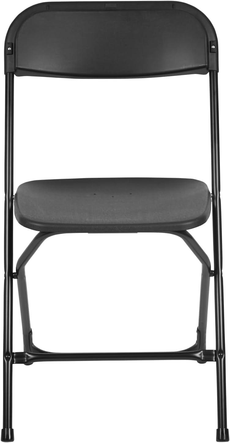 Hercules Series 650LB Capacity Black Metal Folding Chair Set