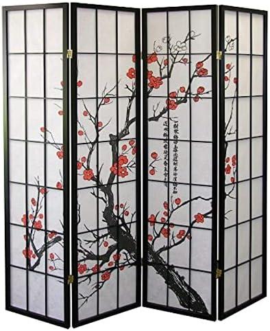 Legacy Decor Room Divider Privacy Screen Panel Blossom Shoji Design