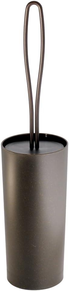 Bronze Steel Toilet Brush Holder with Loop Handle