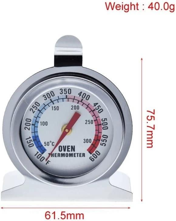 Stainless Steel Large Dial Oven Thermometer with Hanging Hook
