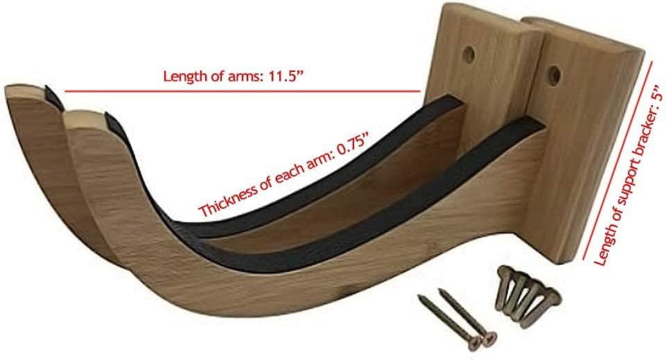 Bamboo Wall-Mounted Surfboard Display Rack