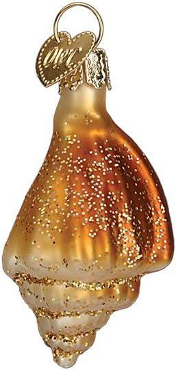 Old World Christmas Assorted Sea Shell Set Glass Blown Ornament
