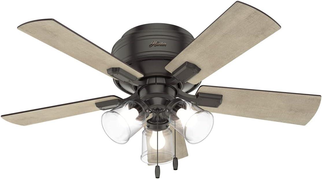 42" Crestfield 5 - Blade Standard Ceiling Fan with Lights and Pull Chains