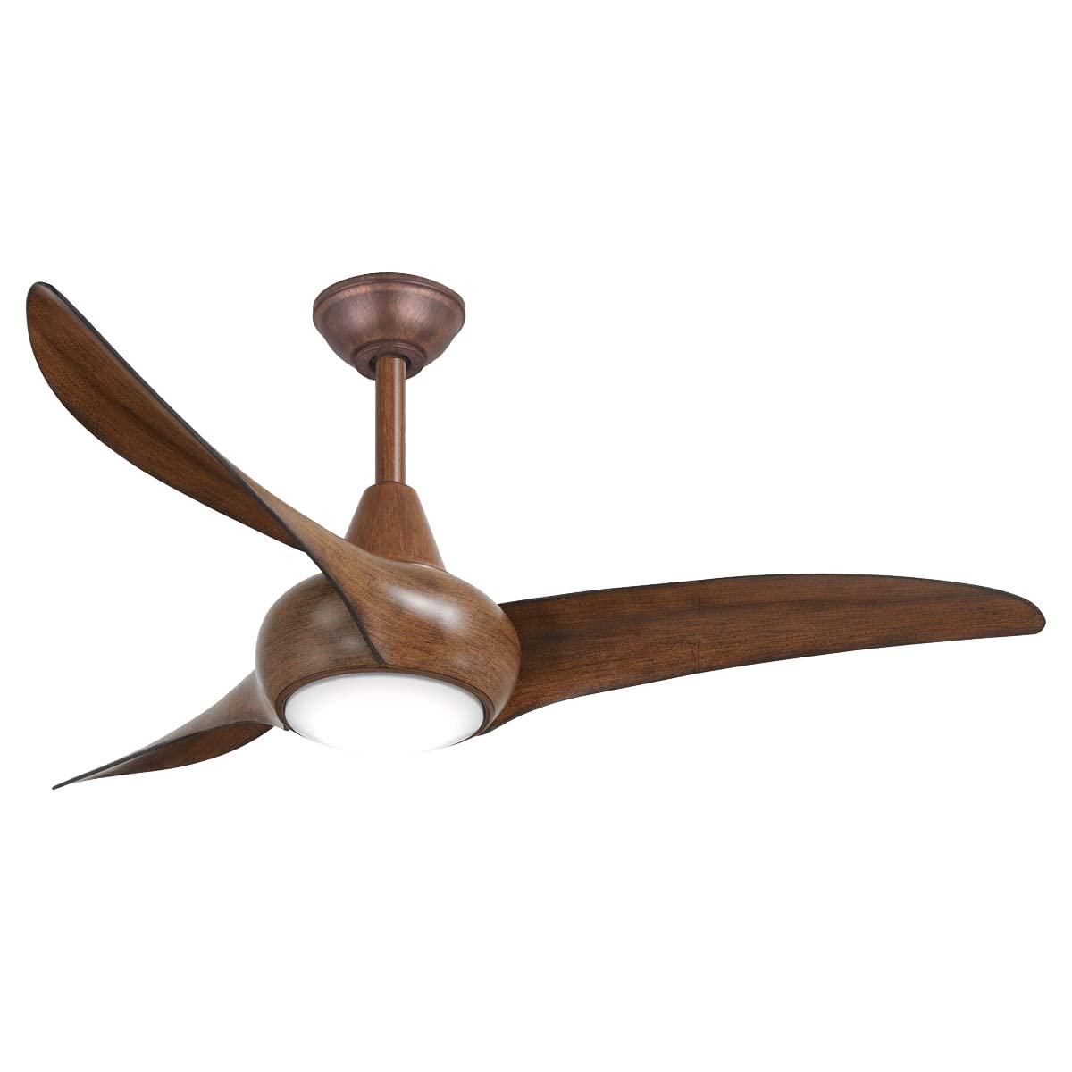 44" 3 - Blade LED Propeller Ceiling Fan with Remote Control and Light Kit Included