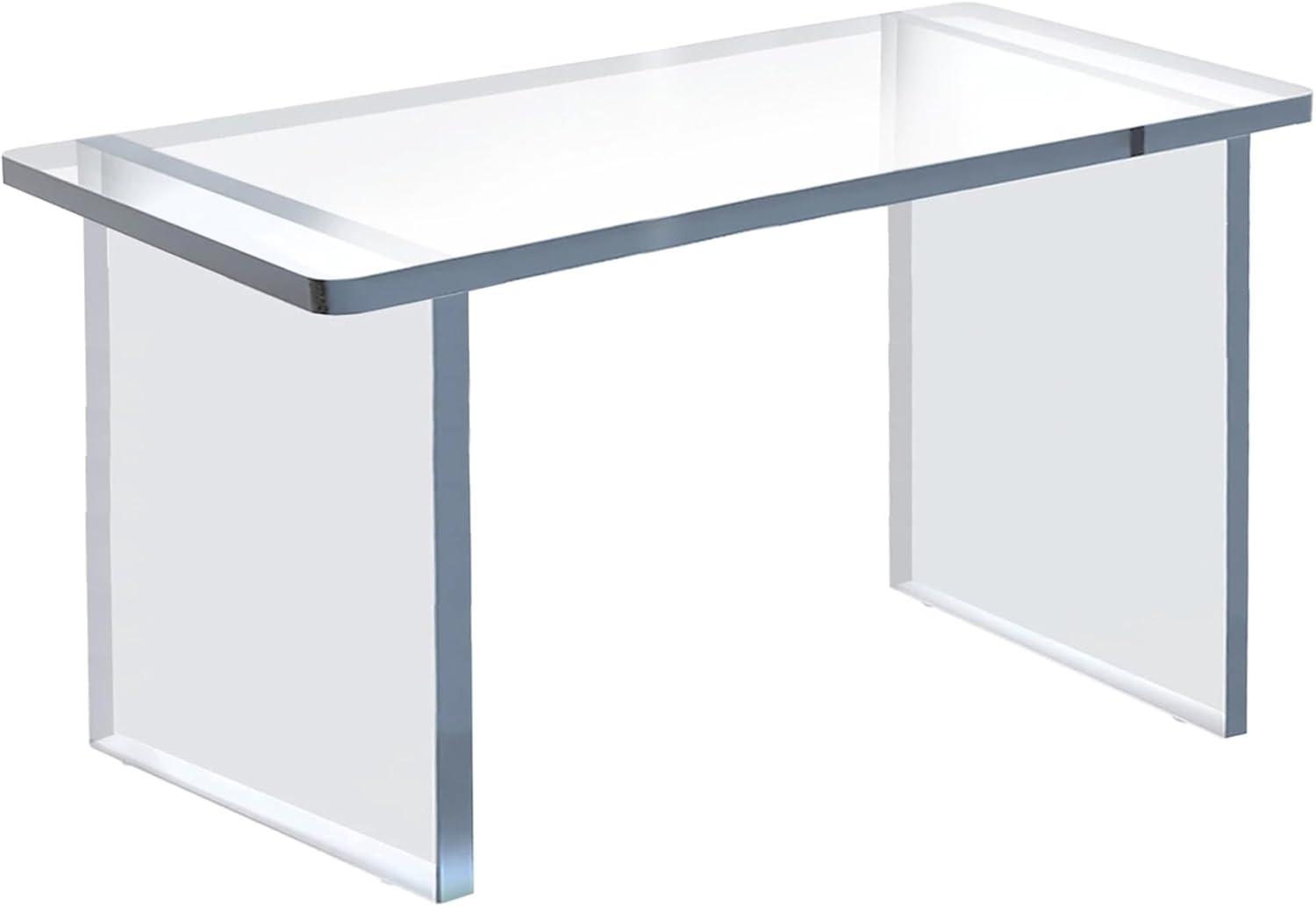 Azar Displays Clear Acrylic 22"W x 10"D x 12"H 1/2" Thick Deluxe Riser w/ Bumpers