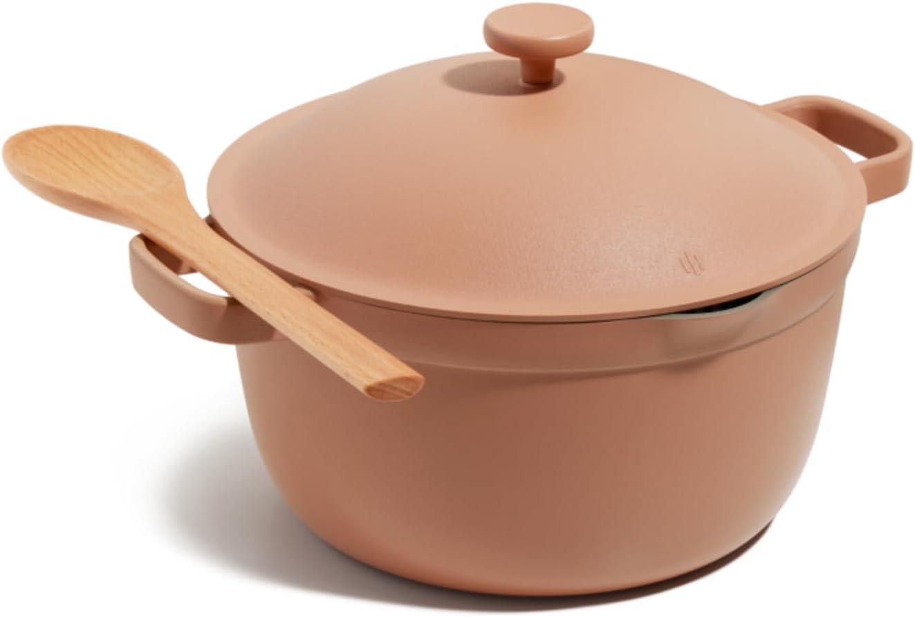 Terracotta 5.5 Qt Nonstick Ceramic Sauce Pan with Lid