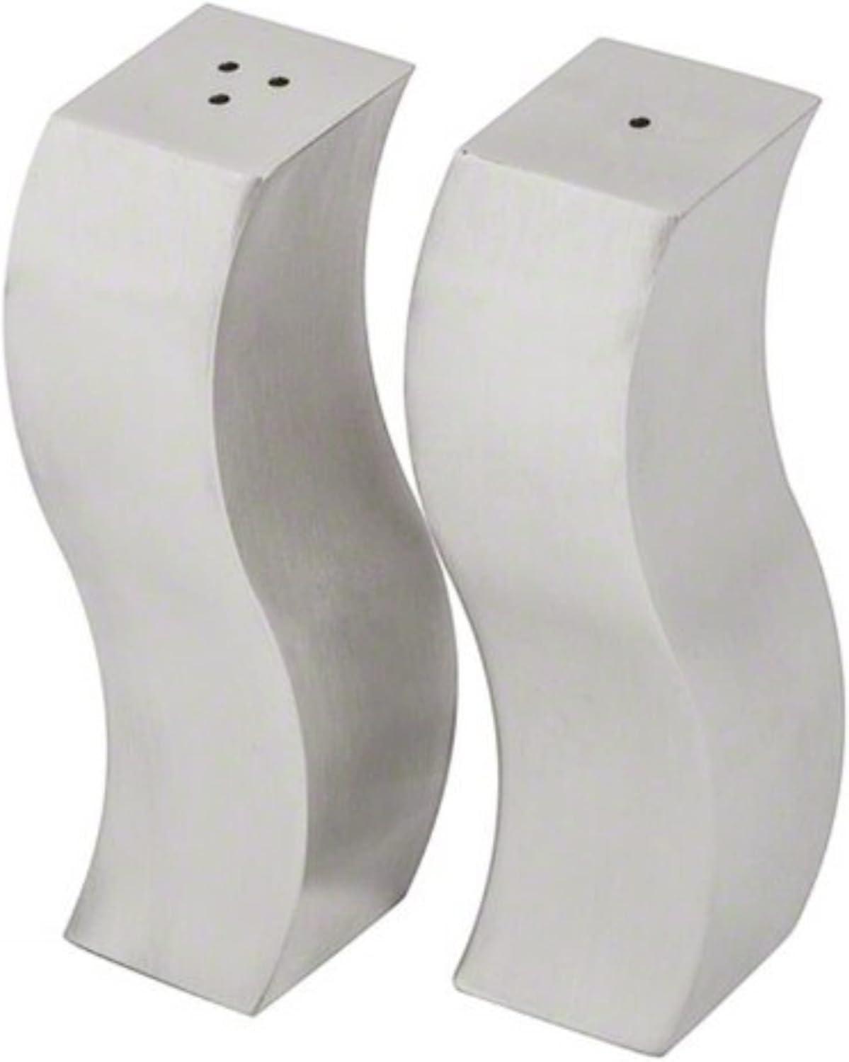 Wavy Stainless Steel Salt and Pepper Shaker Set