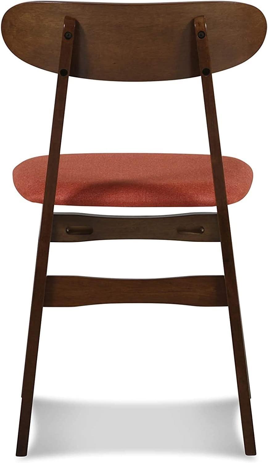 New Classic Furniture Morocco Wood Dining Chair in Orange (Set of 2)