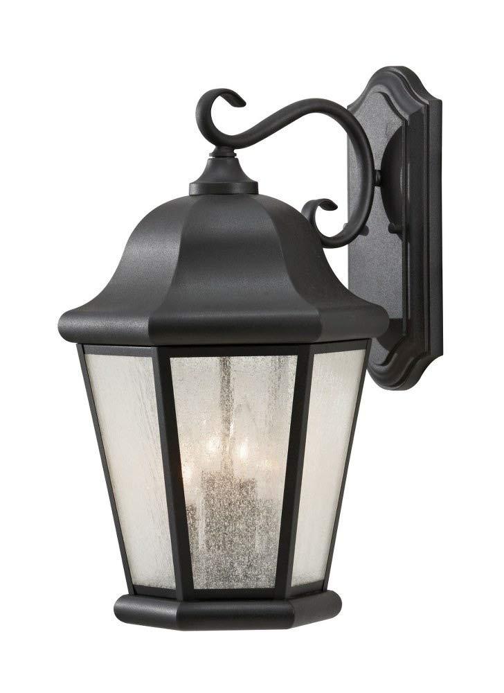 Generation Lighting Martinsville 4 -Light 20-in H Satin Black Hardwired Outdoor Wall Light