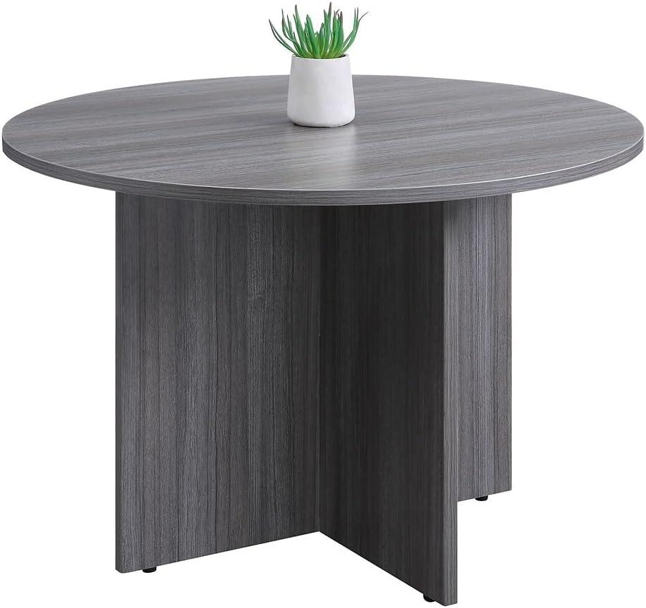 At Work Round Conference Table  42"DIA Warm Ash Laminate