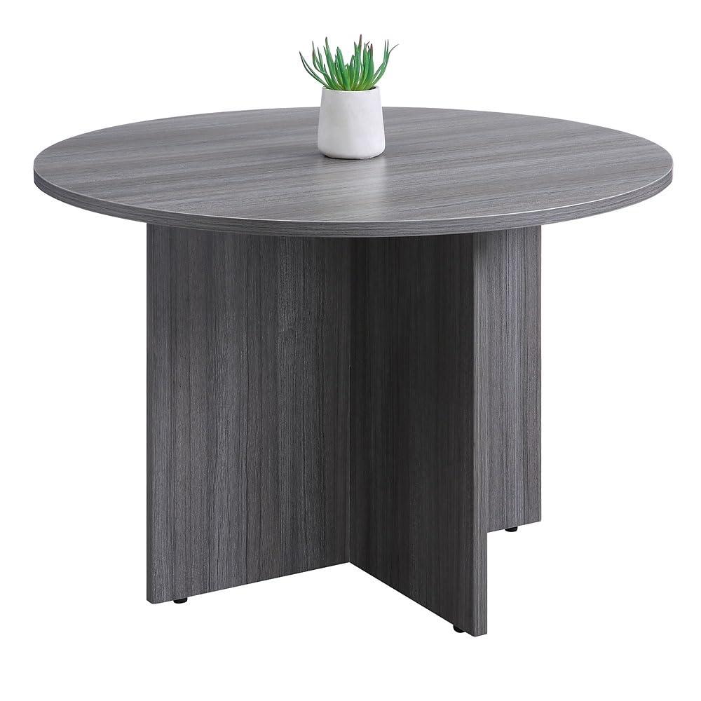 At Work Round Conference Table  42"DIA Warm Ash Laminate