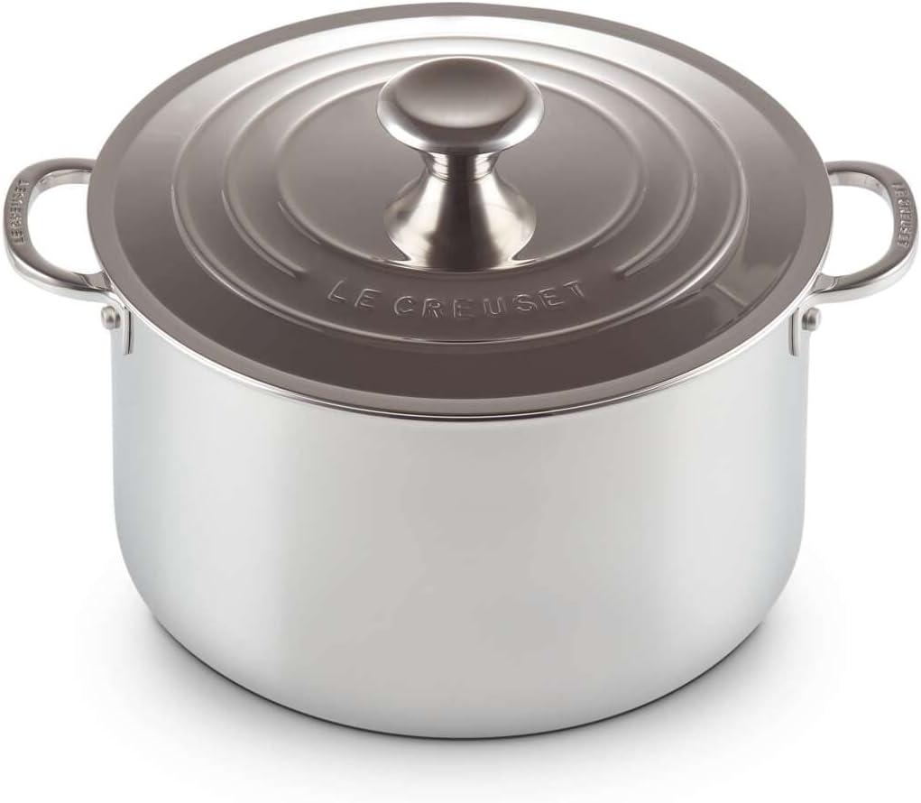 Le Creuset Stainless Steel Stockpot with Lid