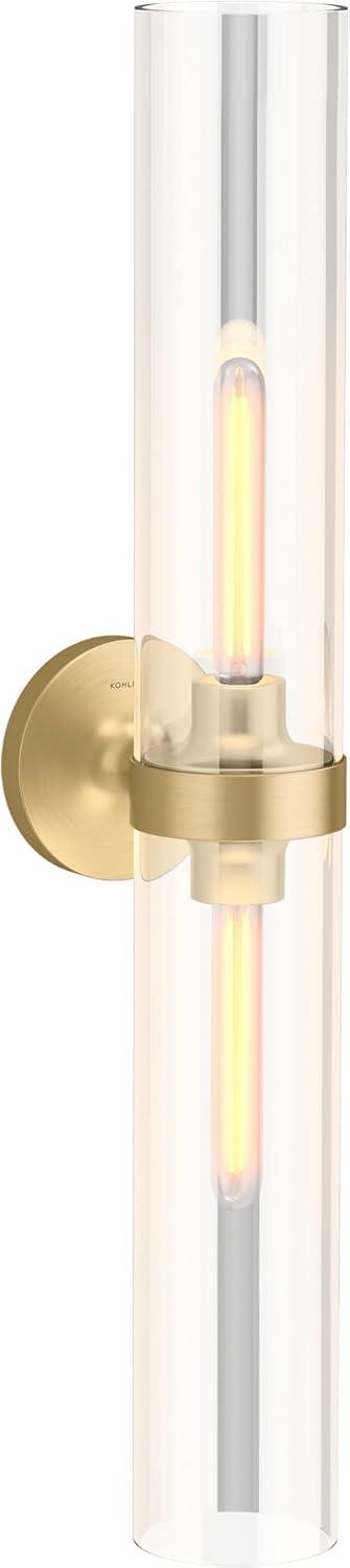 Purist™ 2 Light Indoor Bathroom Vanity Light Fixture, UL Listed
