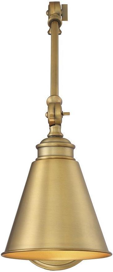 Savoy House Morland 1 - Light Swing Arm Lamp in  Warm Brass