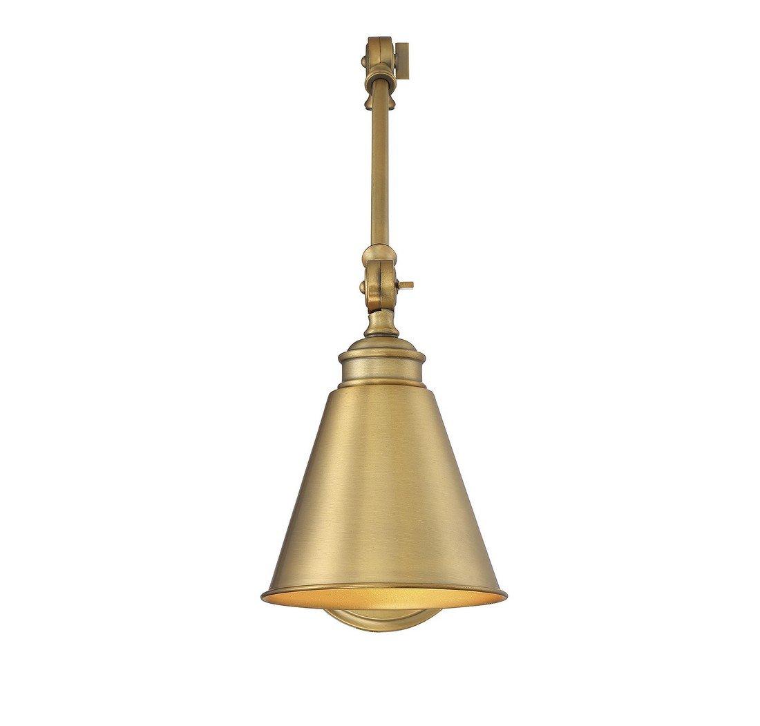 Savoy House Morland 1 - Light Swing Arm Lamp in  Warm Brass
