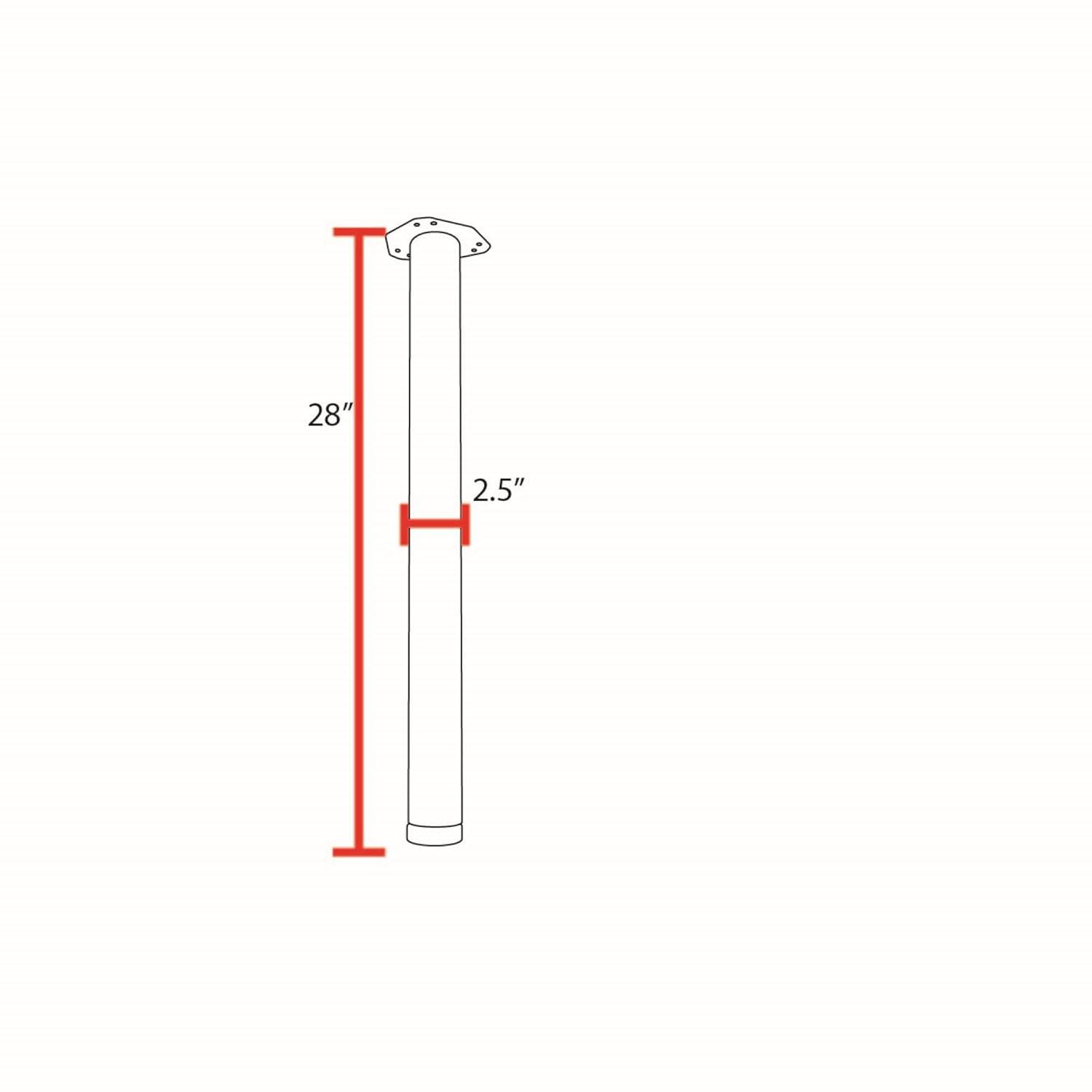 Kee Kee,Post Table Legs,Black,PK4 MTBP27BK