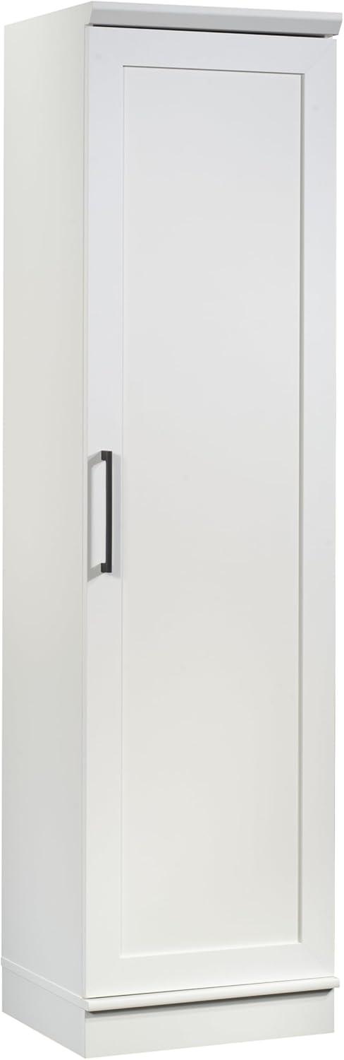 Sauder Homeplus Kitchen Storage Cabinet Soft White: 5-Shelf Utility Closet, Laminated Wood Composite