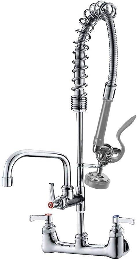 Chrome Commercial Kitchen Faucet Sprayer with Pull-out Spray