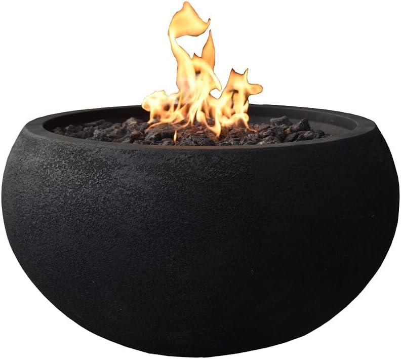 York Concrete Natural Gas Fire Pit