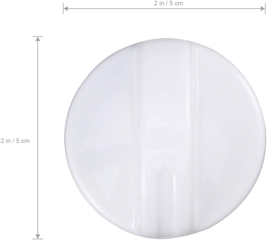 Sparsain Plastic Washing Machine Timer Control Knob for Washer and Dryer Selector (Omnipotent White)