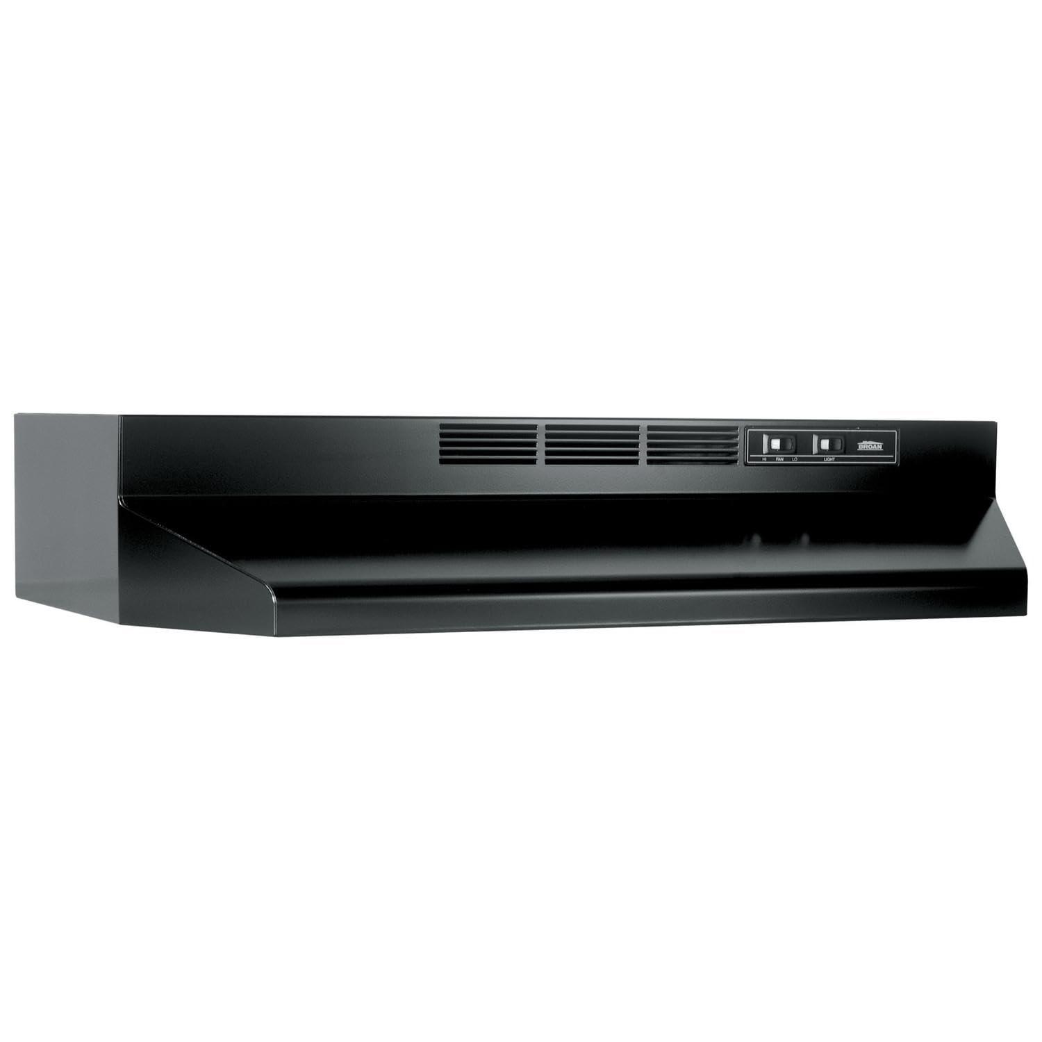 Broan NuTone 30" Stainless Steel Ductless (Non-Vented) Under Cabinet Range Hood with Charcoal Filter