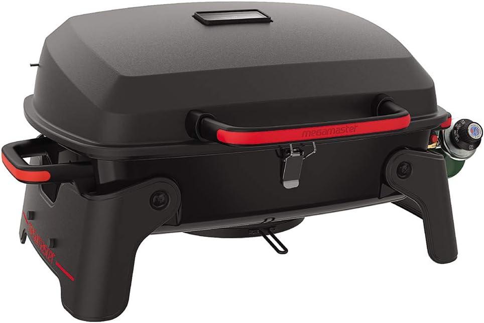 Megamaster Portable Black and Red Propane Gas Grill