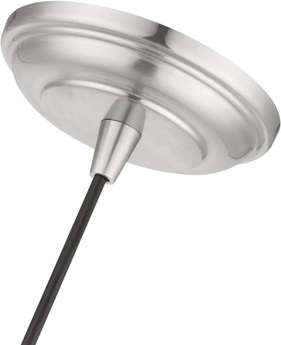 Livex Lighting Moreland 1 - Light Pendant in Brushed Nickel