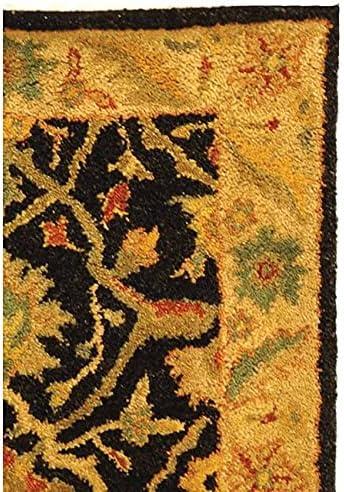 Antiquity AT14 Hand Tufted Indoor Area Rug - Black - 4'x6' - Safavieh