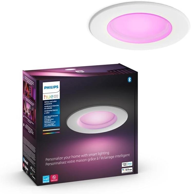 Philips Hue White and Color Ambiance 6" LED Smart Downlight