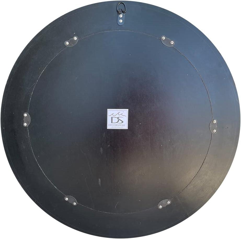 World Menagerie Cobberas Manufactured Wood, Glass Round Wall Mirror
