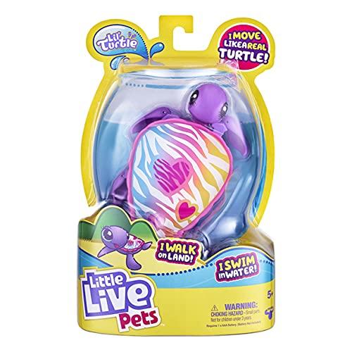 Purple and Multicolor Little Live Pets Turtle Toy