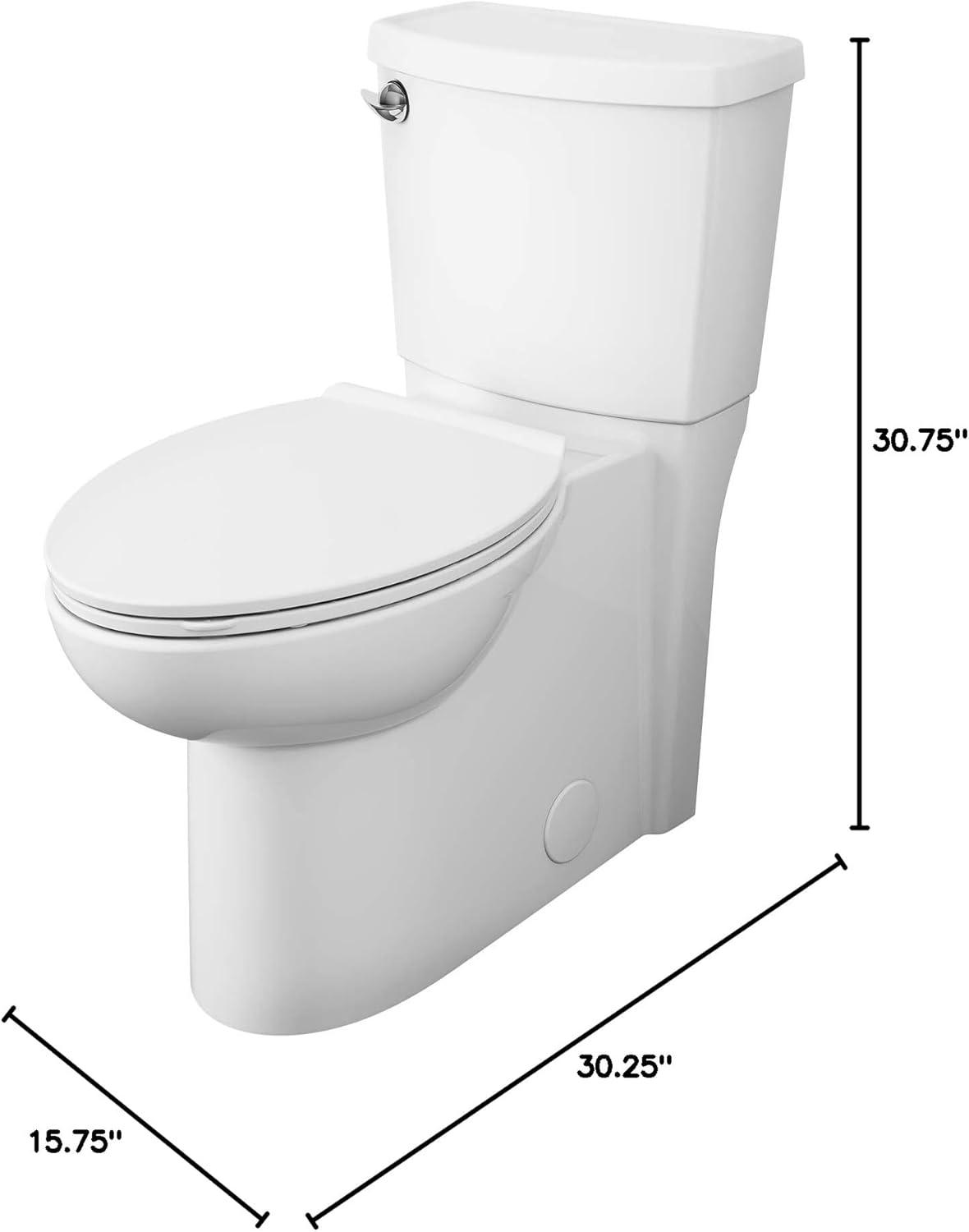 American Standard Cadet 3 FloWise 2-Piece 1.28 GPF Single Flush Elongated Toilet in White