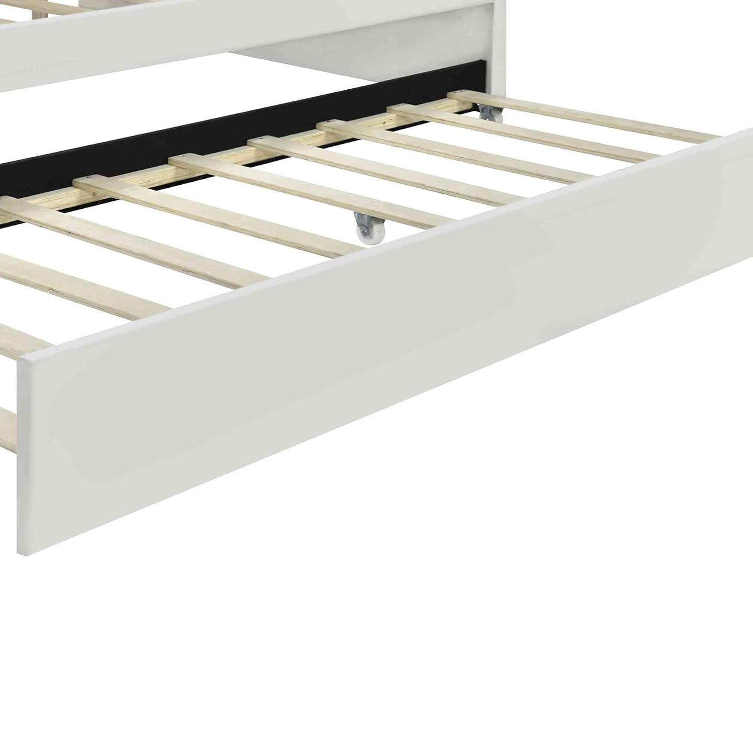ATY Full Size Upholstery Daybed with Trundle and Backrest, Shall Shaped Bedframe, Sofa Design, for Bedroom, Guestroom, Small Space, Beige