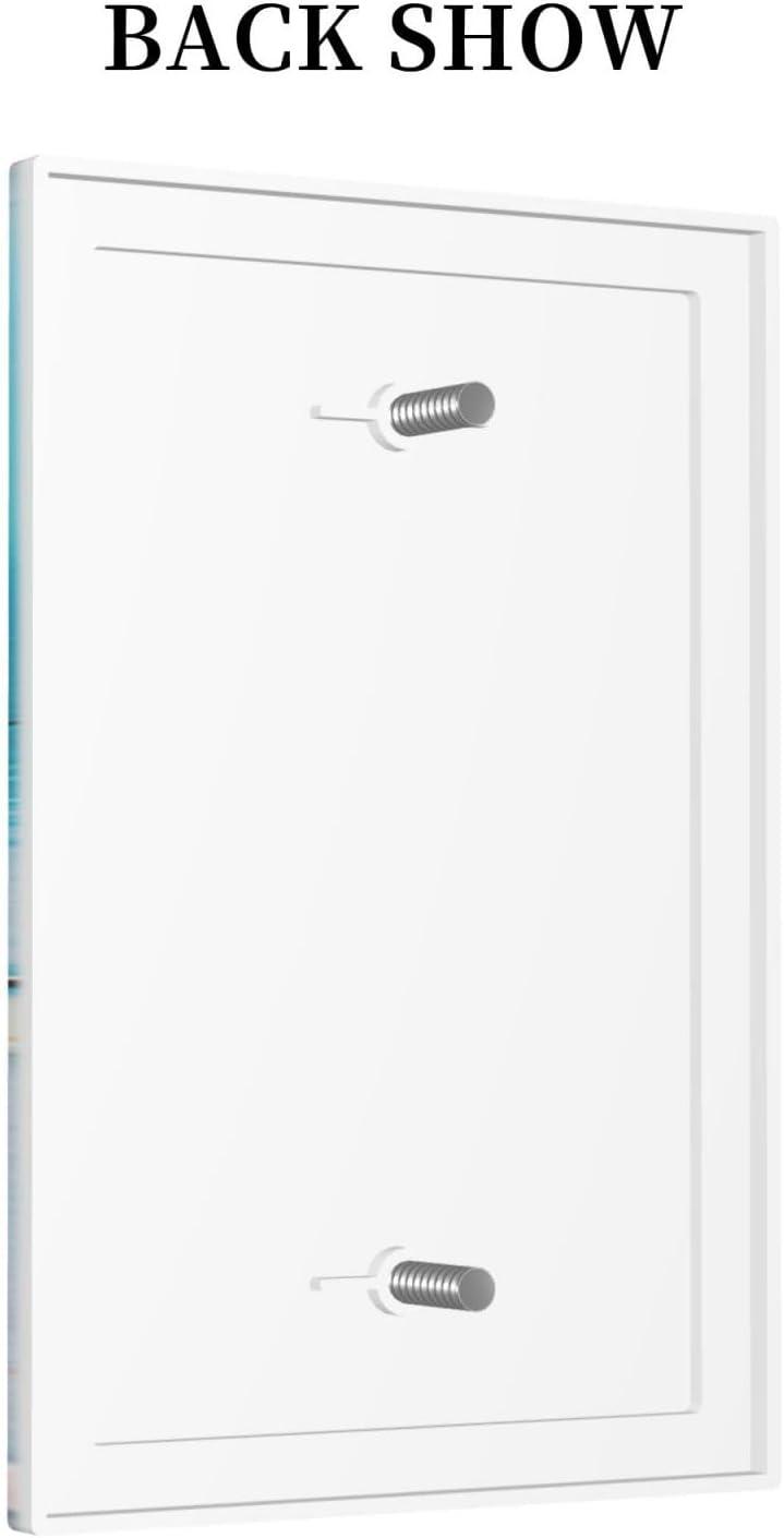 Sunyuer Sea Starfish Beach Decorative Wall Plate, 1 Gang Single Blank Outlet Cover Decorative Switch Plate for Kitchen Bathroom Bedroom, 4.5x2.76 Inch