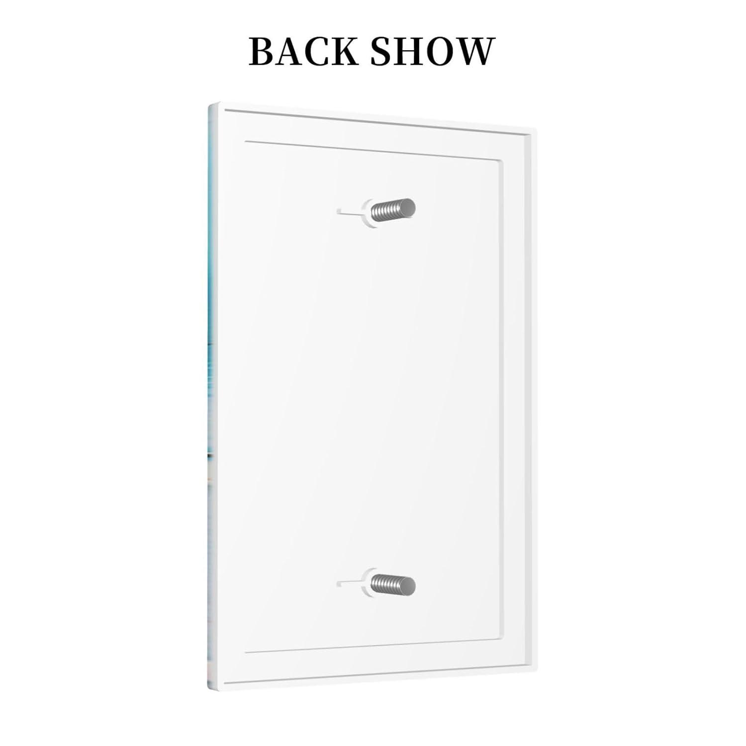 Sunyuer Sea Starfish Beach Decorative Wall Plate, 1 Gang Single Blank Outlet Cover Decorative Switch Plate for Kitchen Bathroom Bedroom, 4.5x2.76 Inch