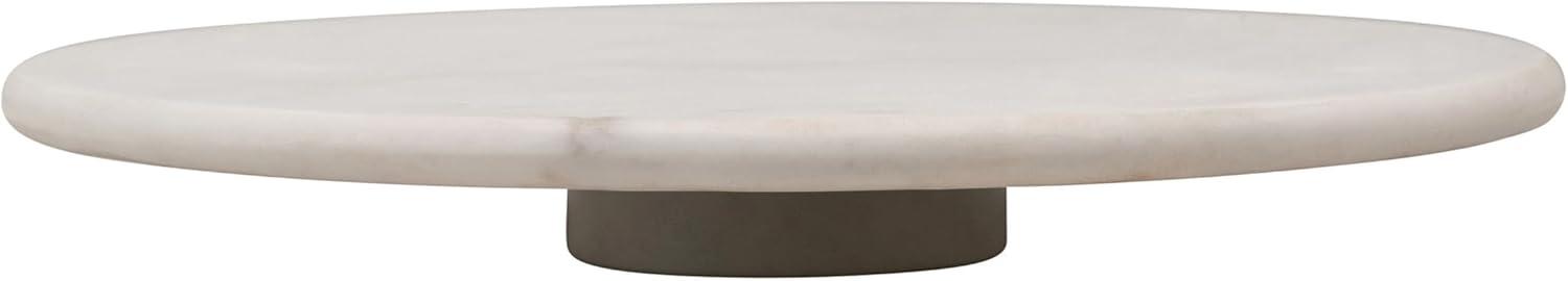 Creative Co-Op Marble Lazy Susan, White