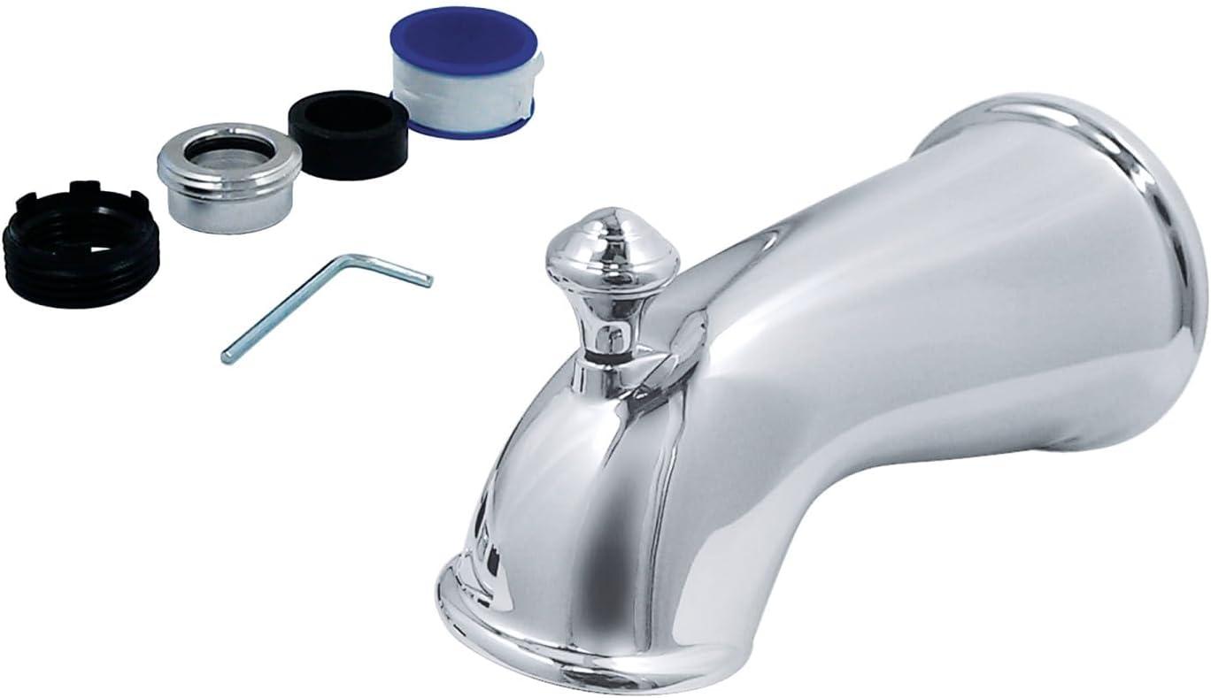 Chrome Universal Fit Tub Spout with Diverter