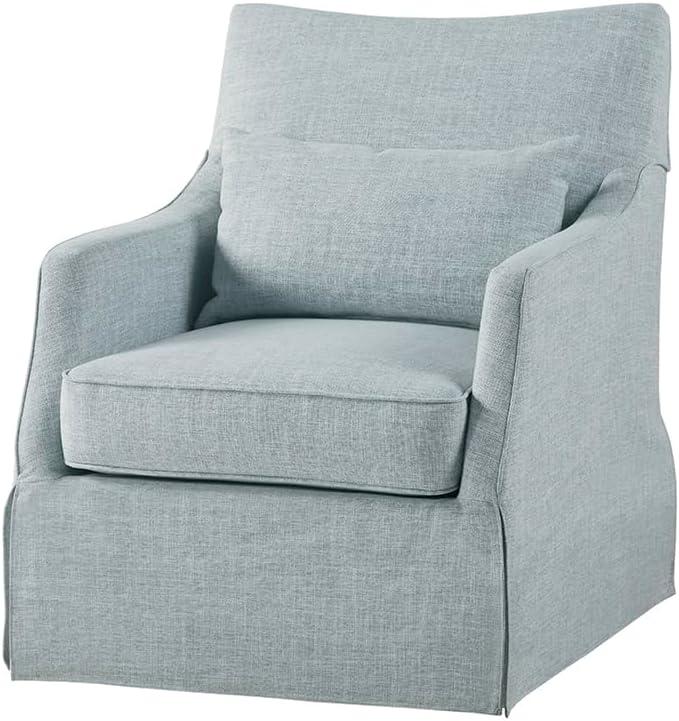 Martha Stewart London 360°Swivel Armchair with Lumbar Pillow