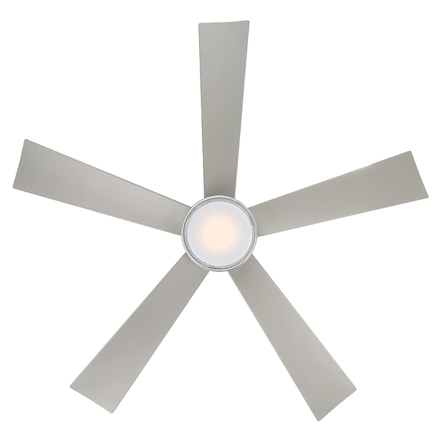 Wynd 5 - Blade Outdoor /Indoor Smart Ceiling Fan with Remote Control and LED Light Kit Included