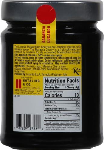 Luxardo Original Maraschino Cherries in Rich Marasca Syrup