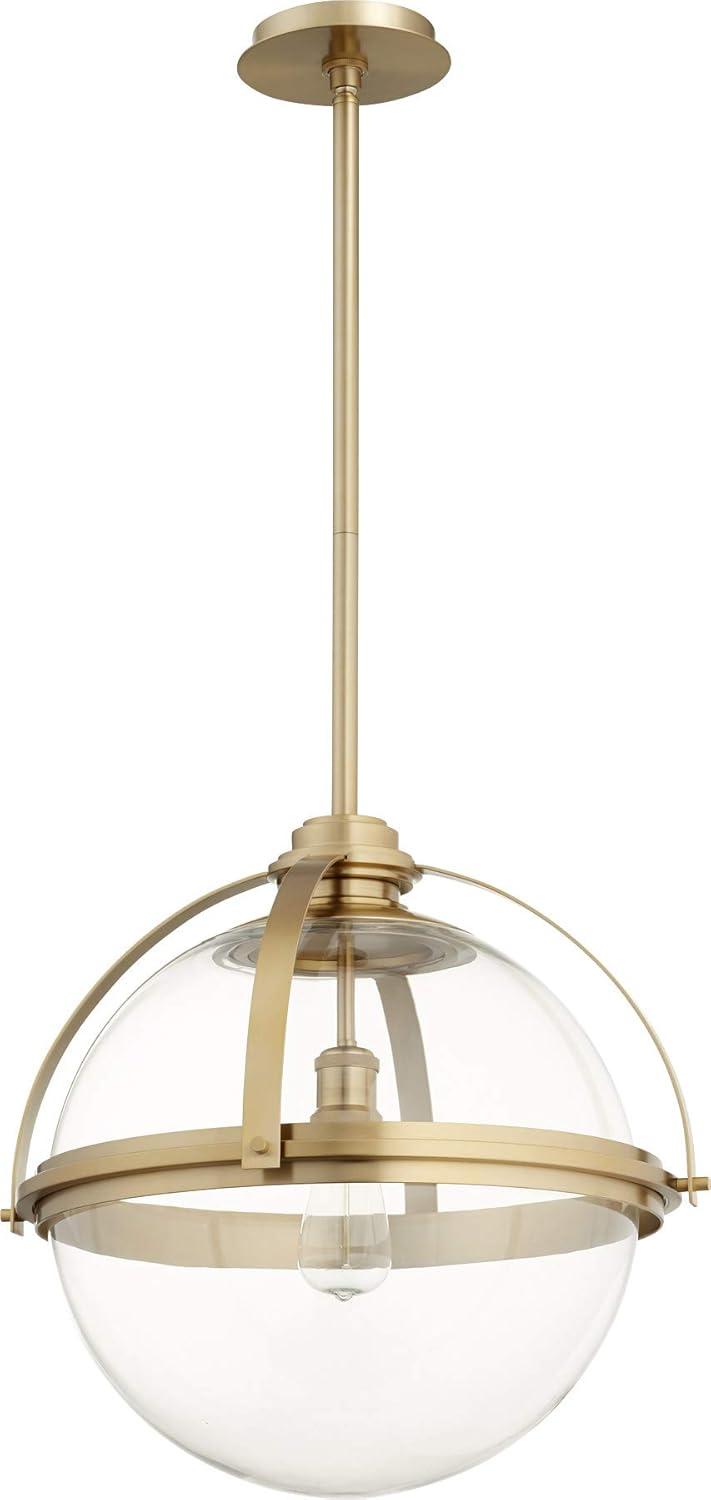 Quorum Lighting Meridian 1 - Light Pendant in  Aged Brass