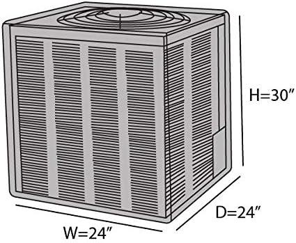 Classic Green Vinyl Air Conditioner Cover with Buckle Strap