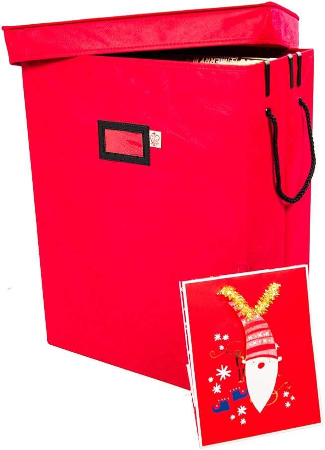 TreeKeeper Gift Bag and Tissue Paper Storage Box Red