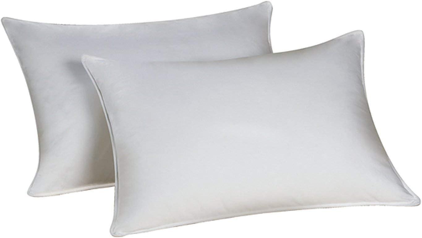Hypoallergenic Medium Firm White Cotton Bed Pillow Set